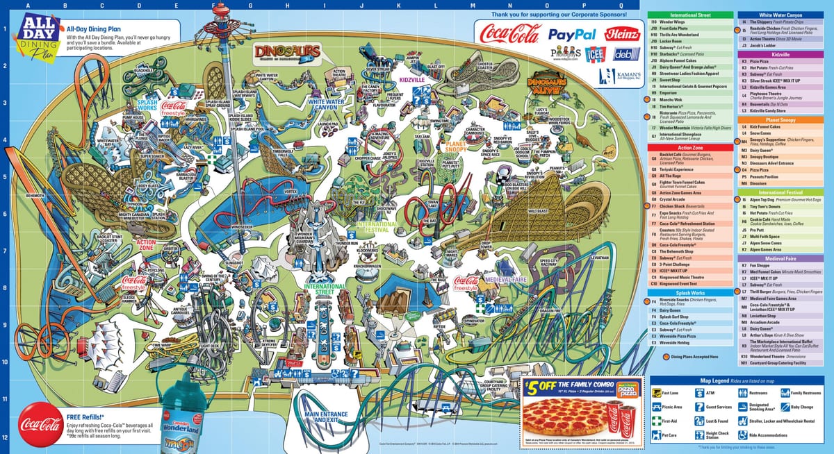 Зазеркалье карте Канады 