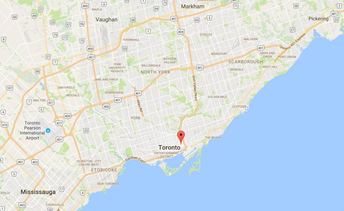 Карта Trefann судебного района Торонто