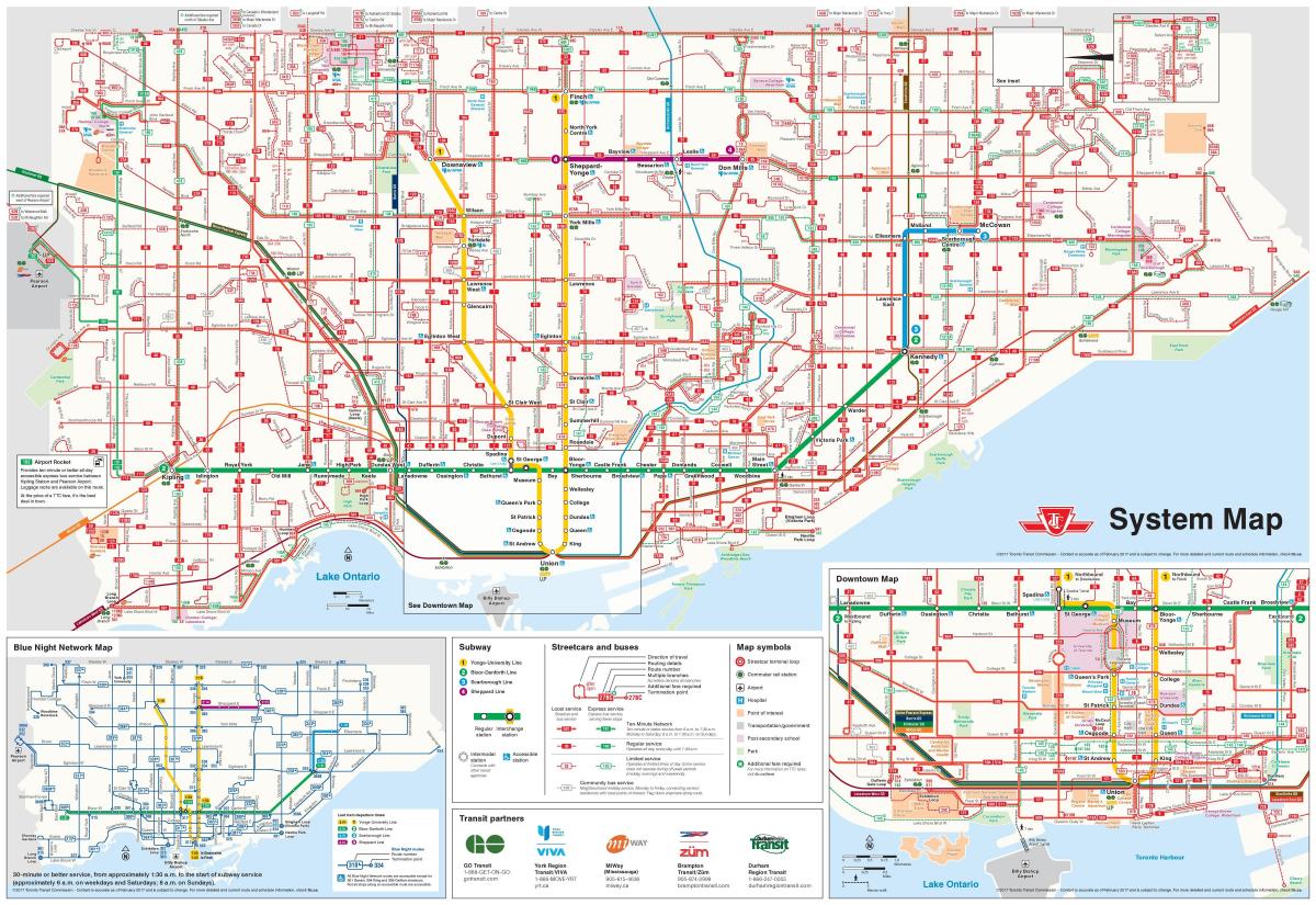 Карта автобусных маршрутов ТТК 