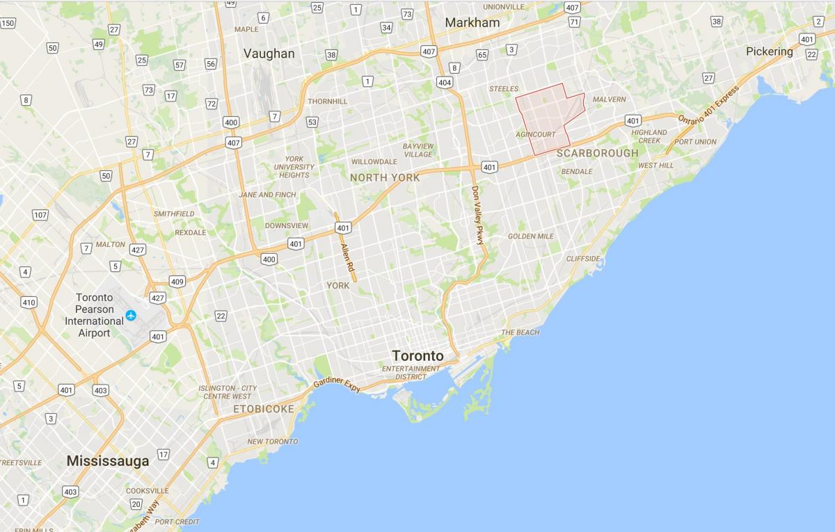 Карта Азенкуре район Торонто