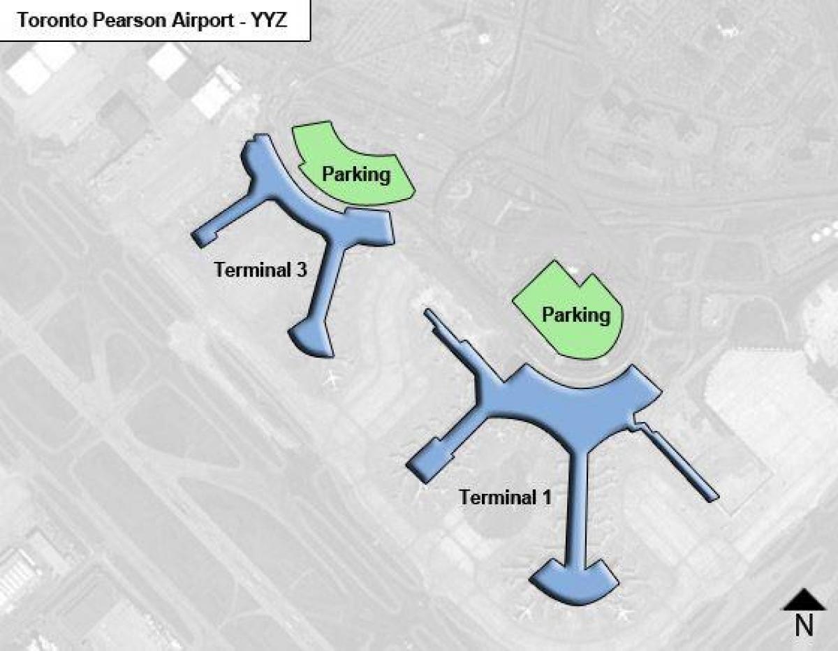 Карта Торонто Пирсон аэропорт Канады