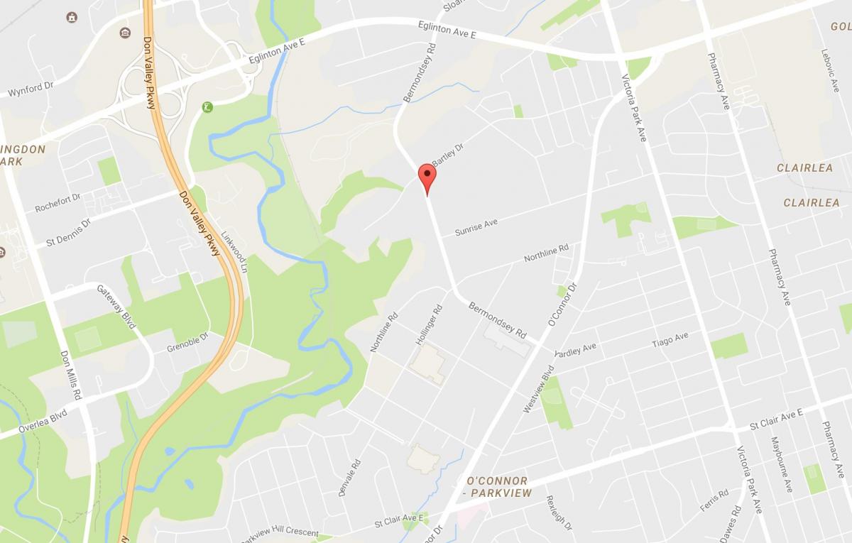 Карта Бермондси районе Торонто