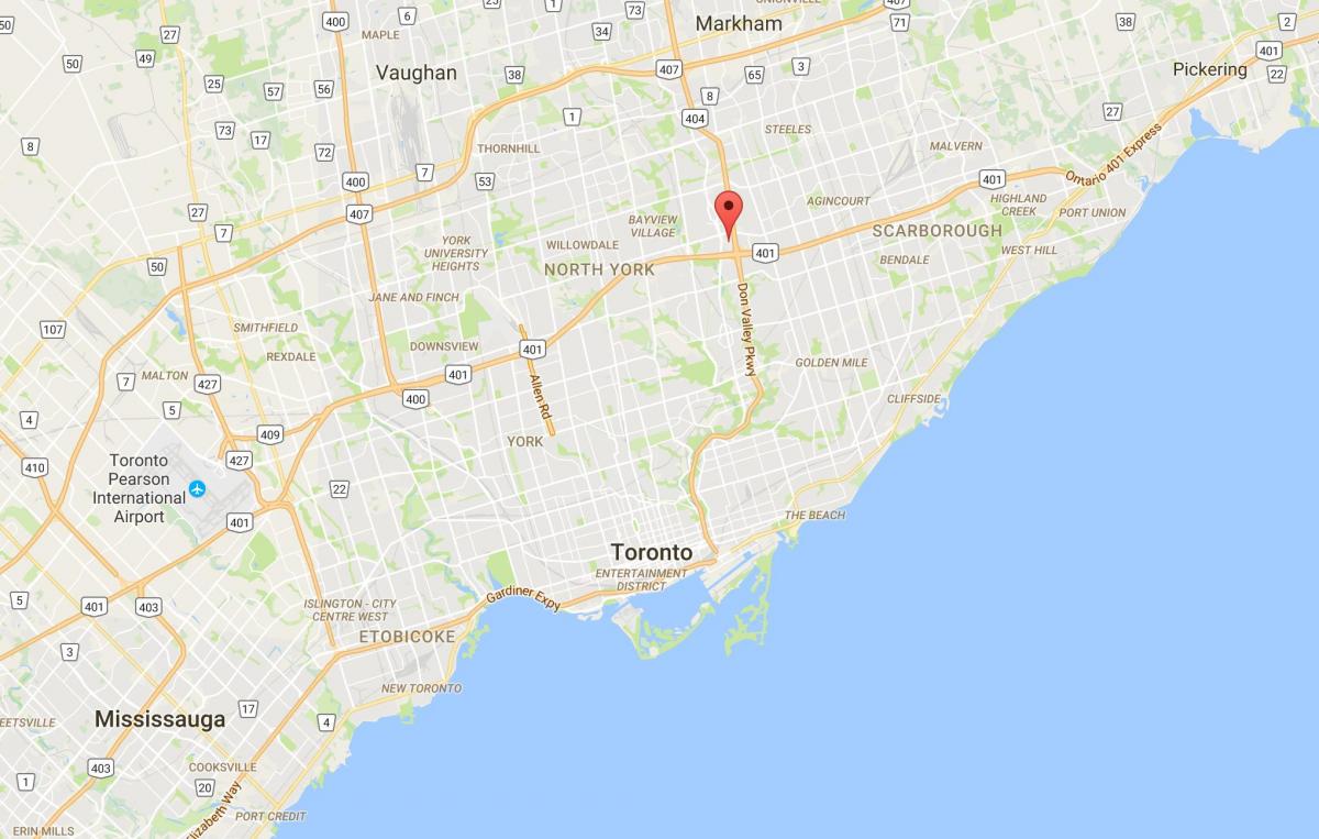 Карту Бульвар Лесной район Торонто