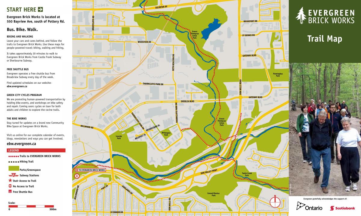 Карта вечнозеленые кирпичный Торонто