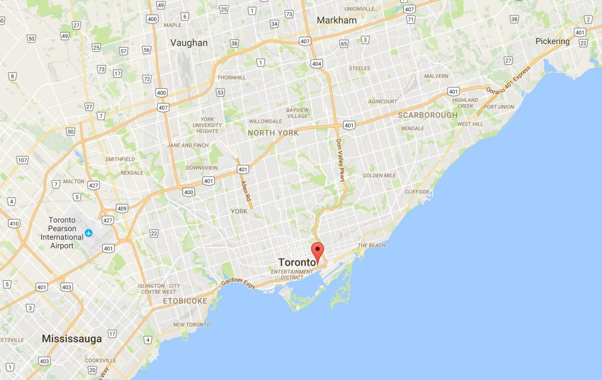 Карта Винокурни районе Торонто