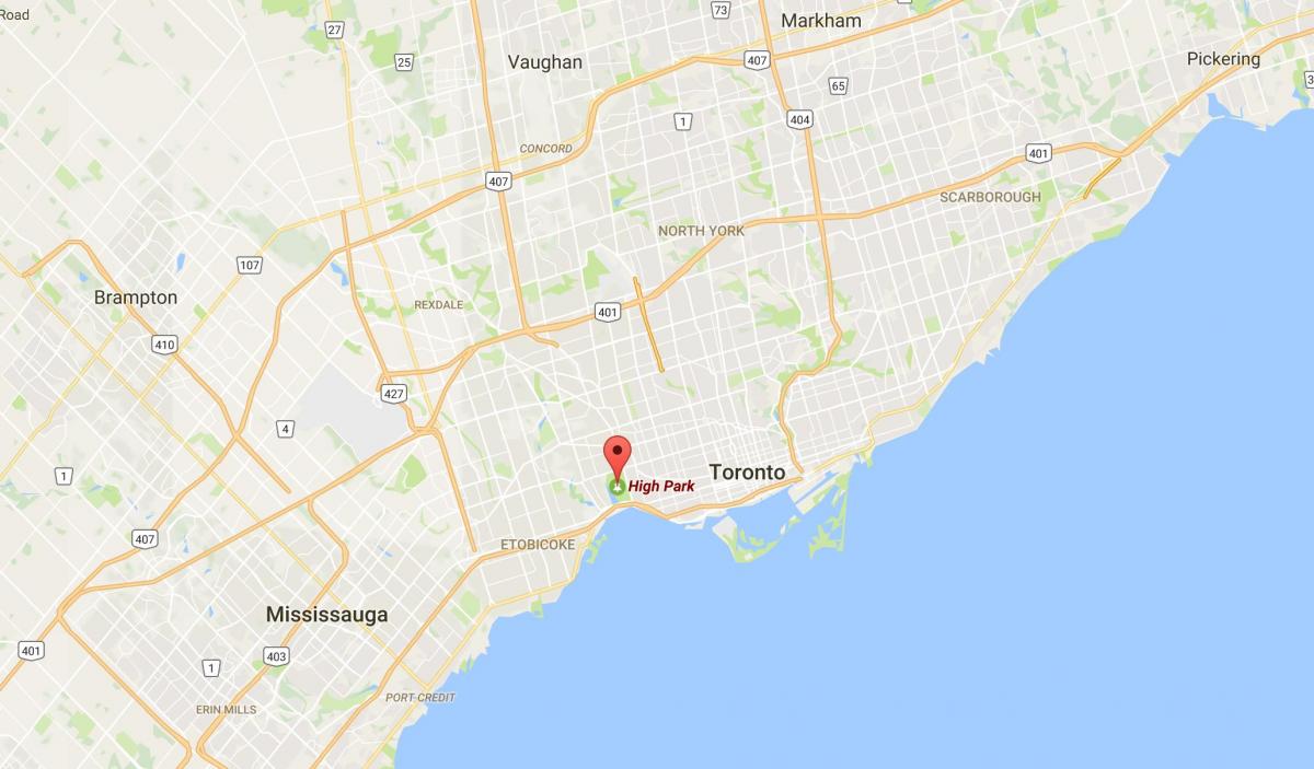 Карта достопримечательностей район Торонто
