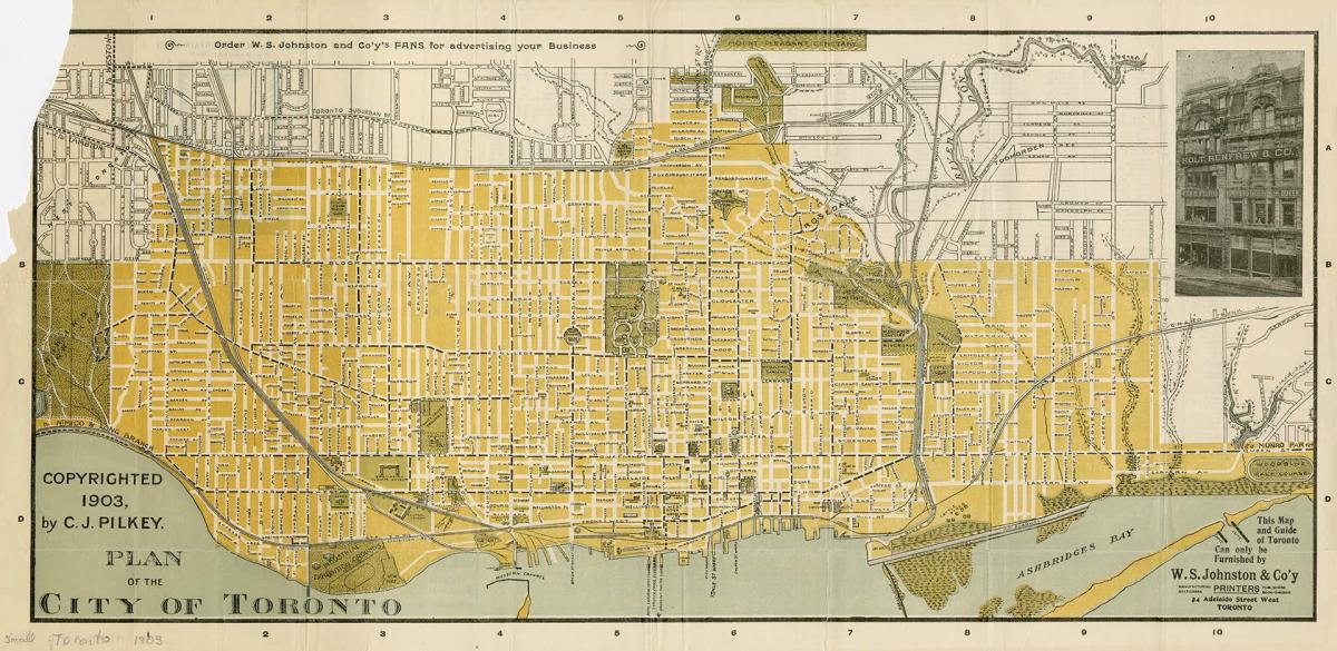 Карта города Торонто 1903