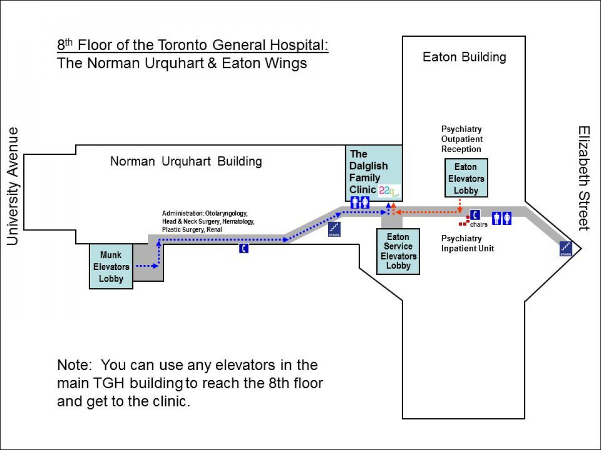 Карта госпиталь 8-й этаж Торонто