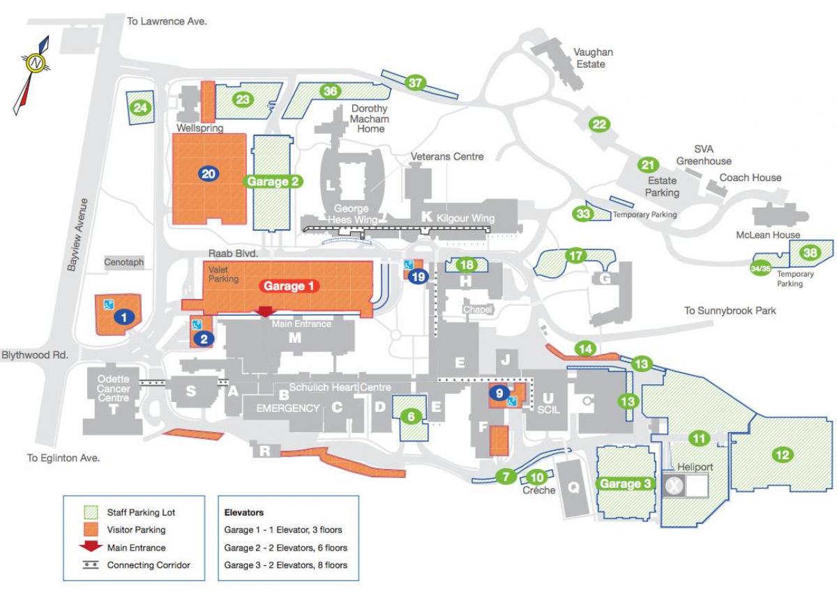 Карта госпиталь Саннибрук 
