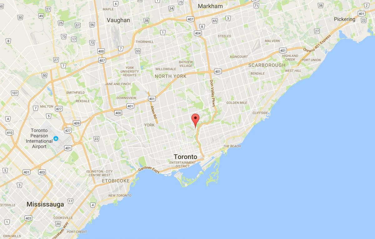 Карта Губернаторский мост район Торонто