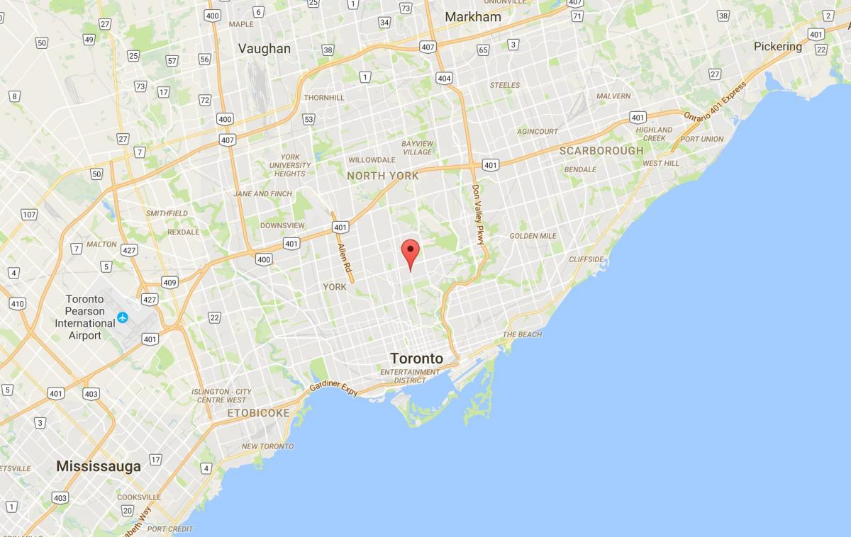 Карта Дависвилль районе Торонто