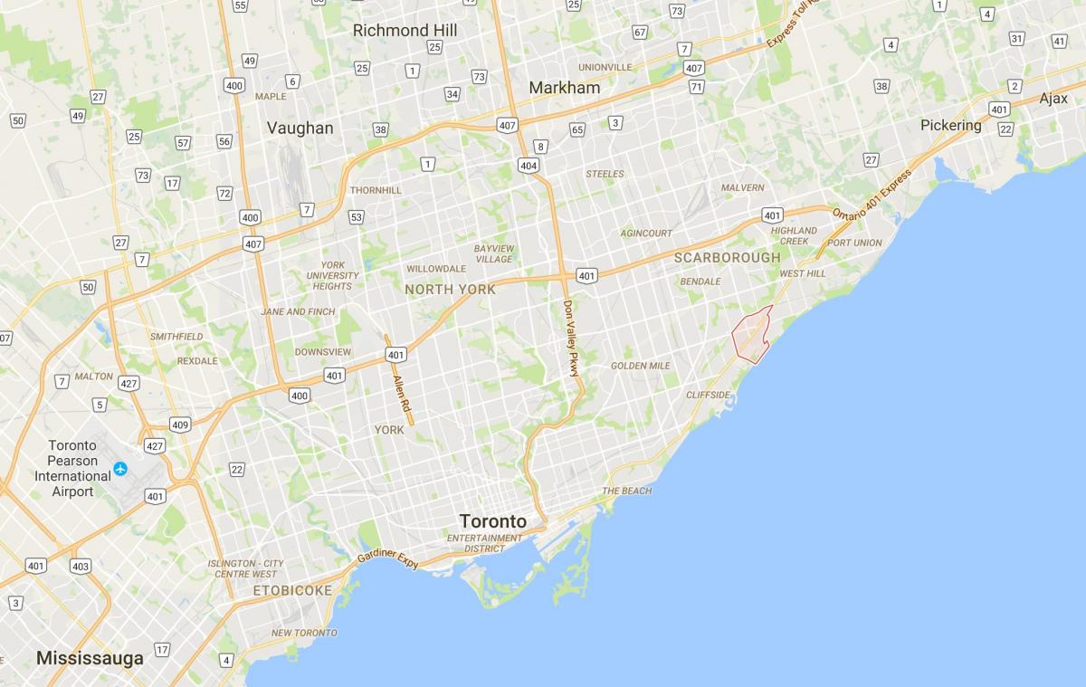 Карта Скарборо районе Торонто