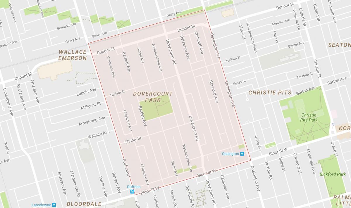 Карта Дувркорт Парк Торонто