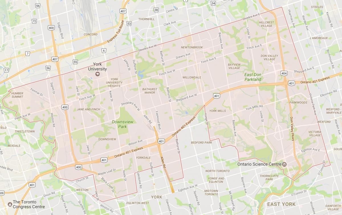 Карта жилого квартала Торонто Торонто