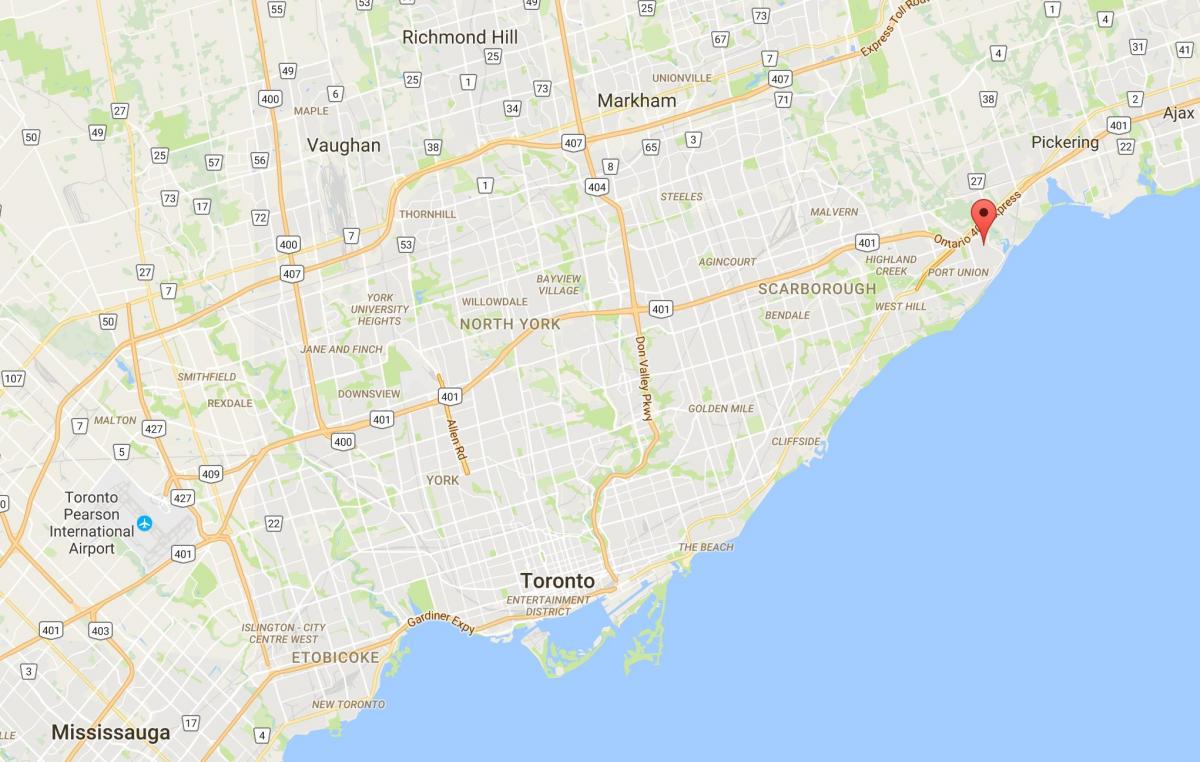 Карта Западно-Руж районе Торонто