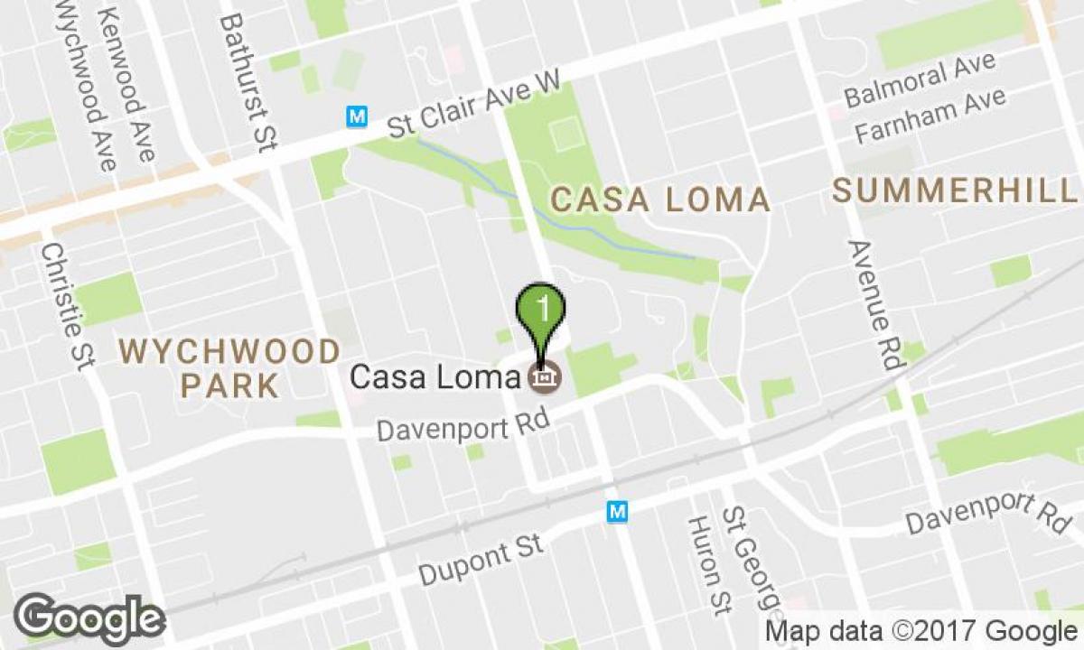 Карта Каса лома Торонто