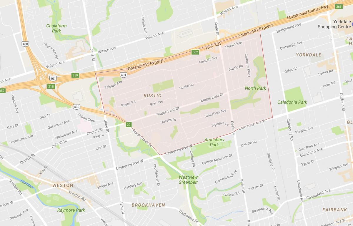 Карта Клен Leafneighbourhood Торонто
