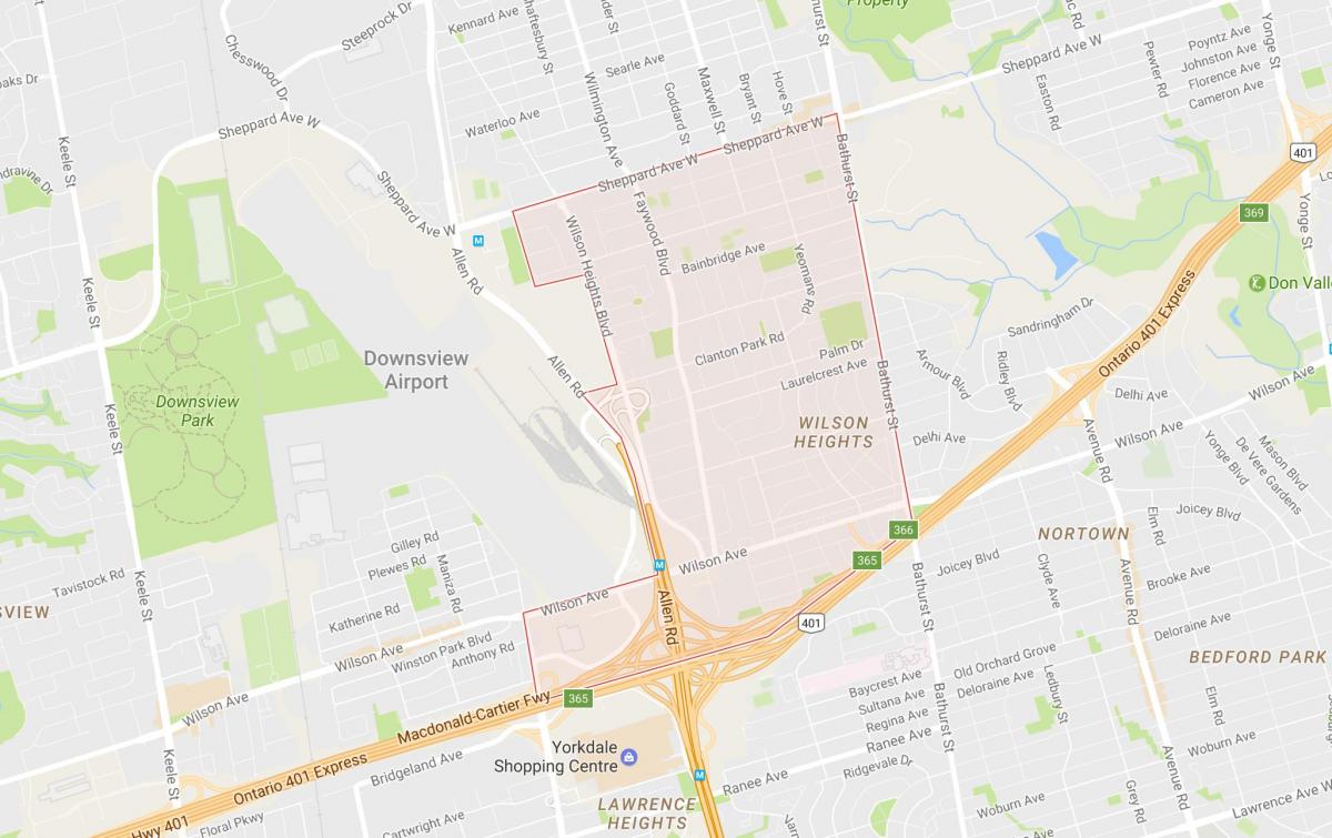 Карта Клантоне Парк Торонто