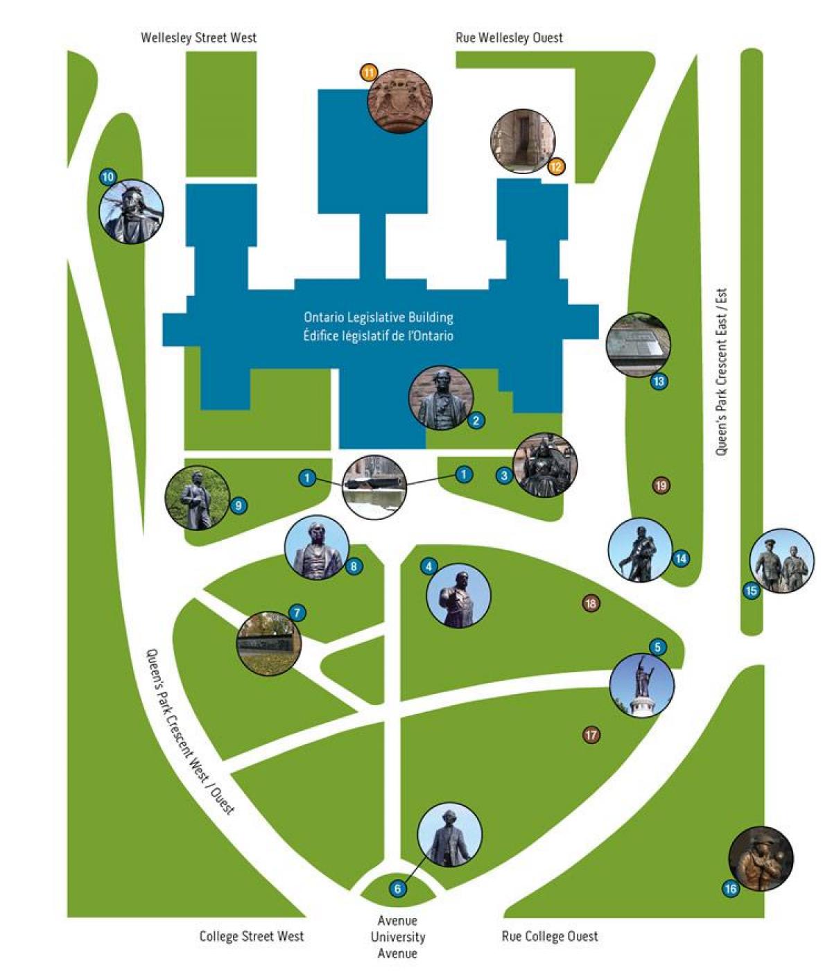Карта королевский Парк Торонто