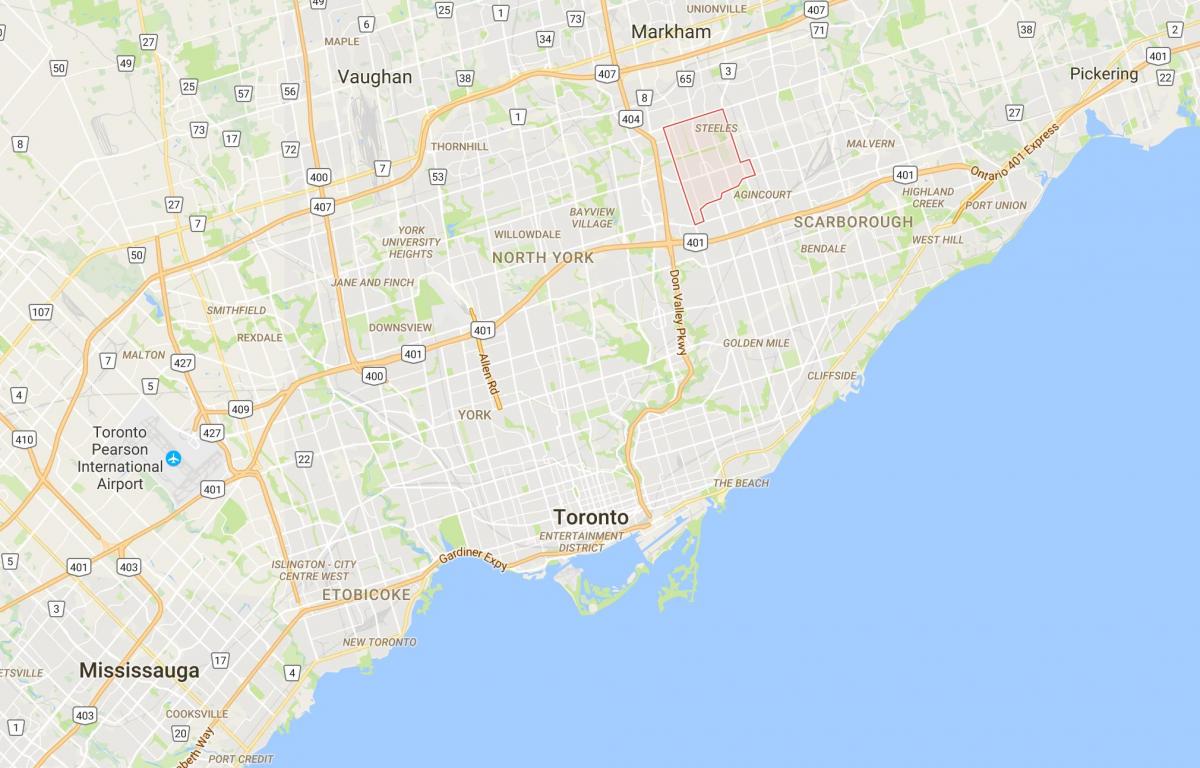 Карта Л'Amoreaux район Торонто
