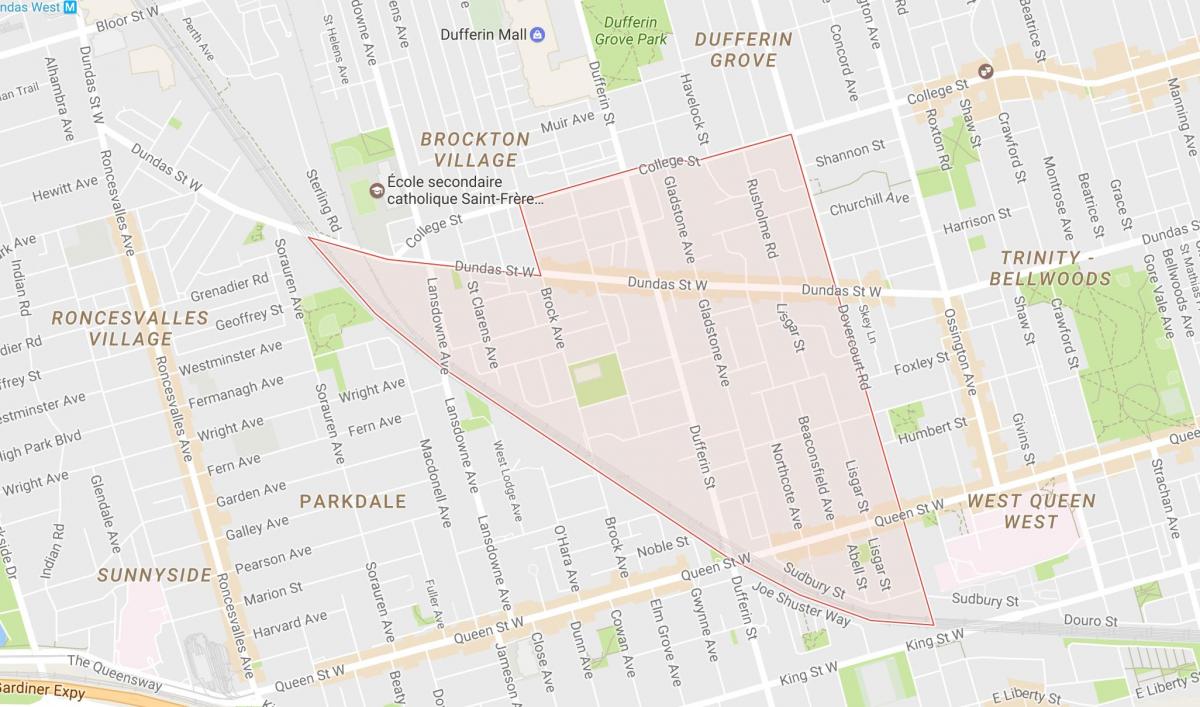 Карта маленькая Португалия районе Торонто