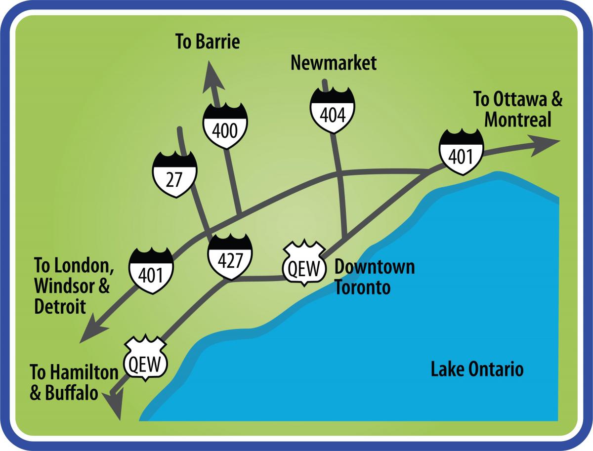 Карта Торонто проезда