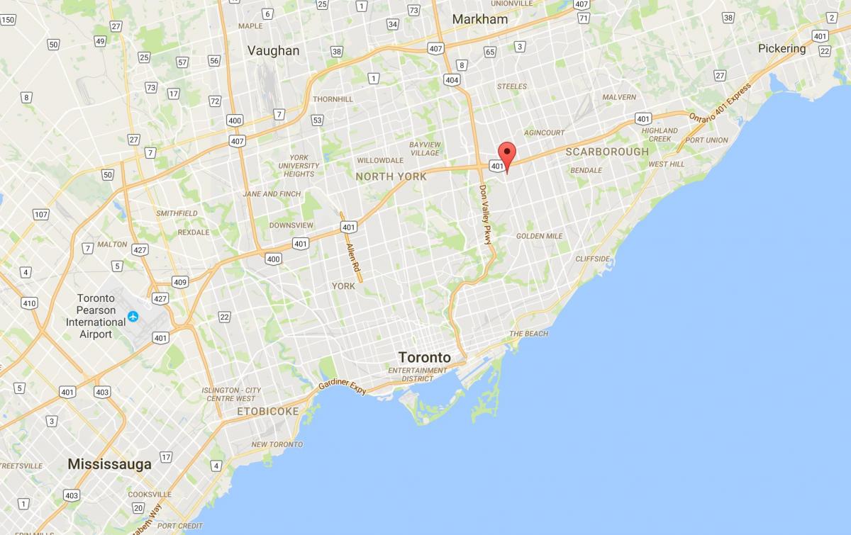 Карта Мэривейл район Торонто