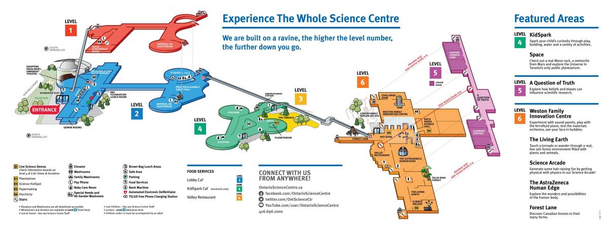 Карта научный центр Онтарио 