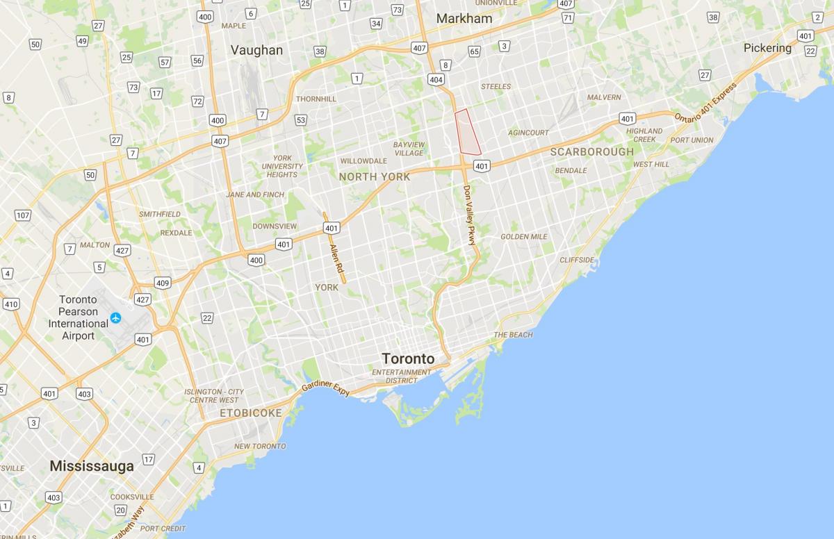 Карта красивый район Торонто