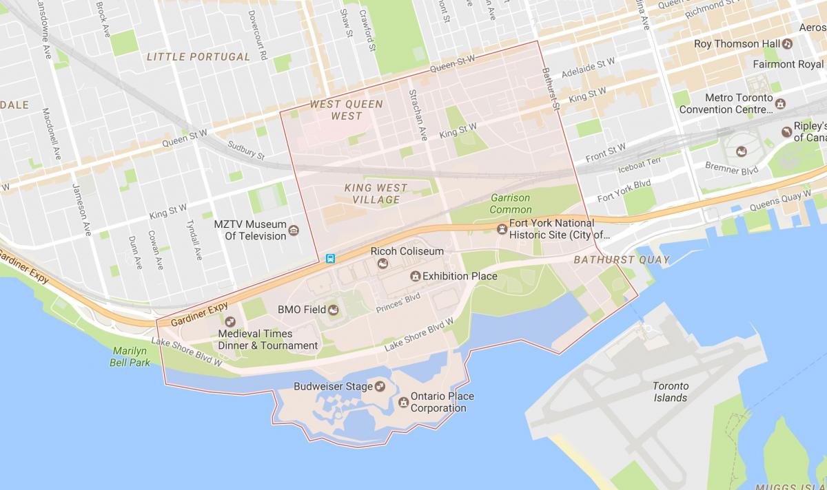 Карта Ниагара районе Торонто