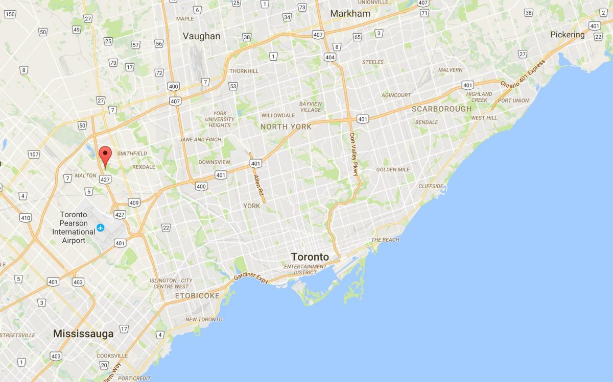 Карта окрестностей Торонто
