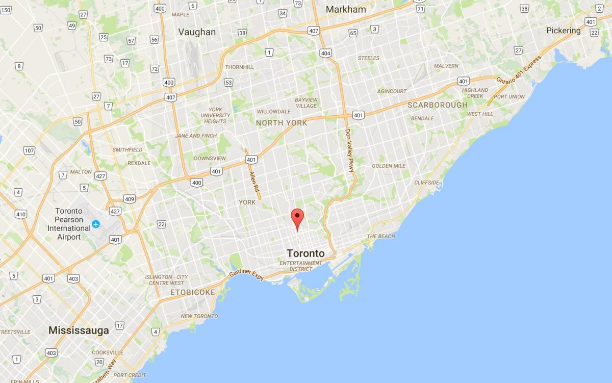 Карта районе Торонто, Торонто