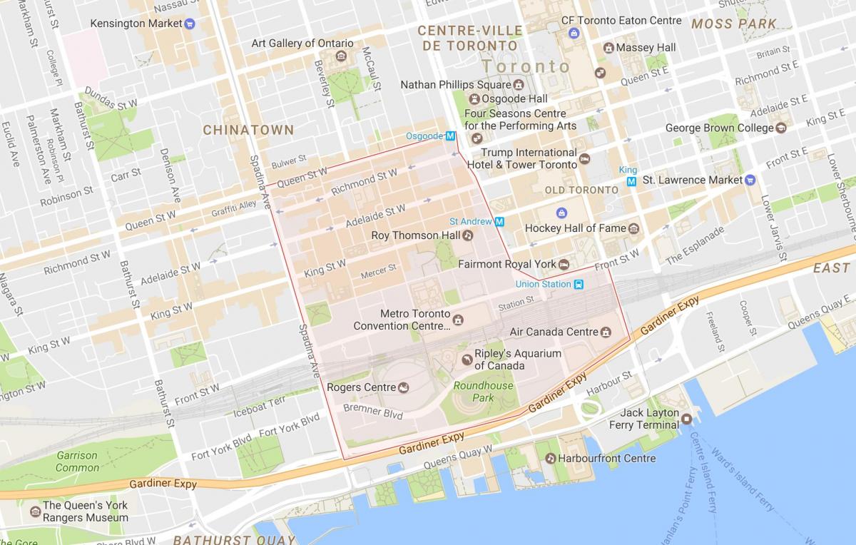 Карта районе районе Торонто
