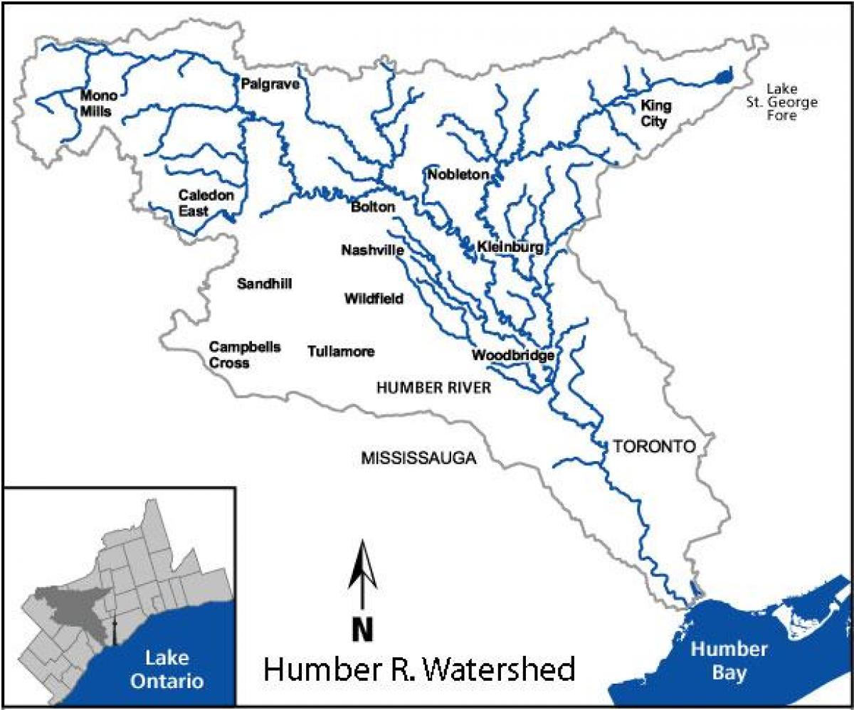 Карта реки Хамбер 