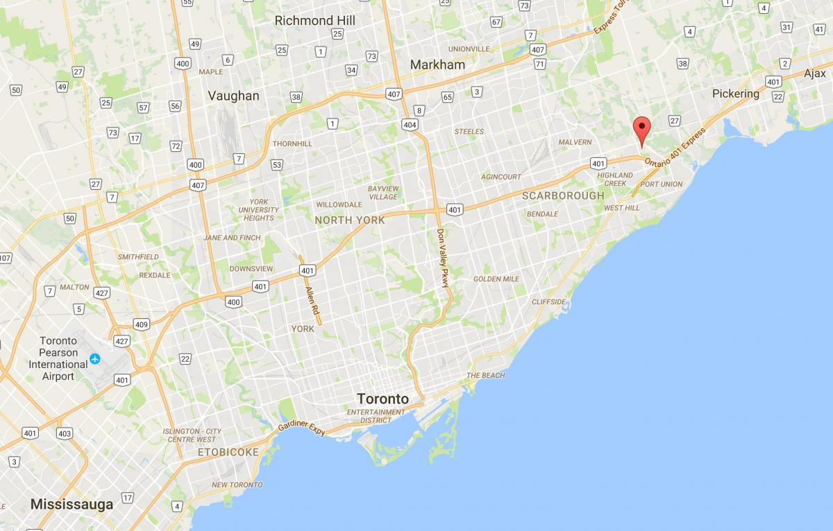 Карта румян район Торонто