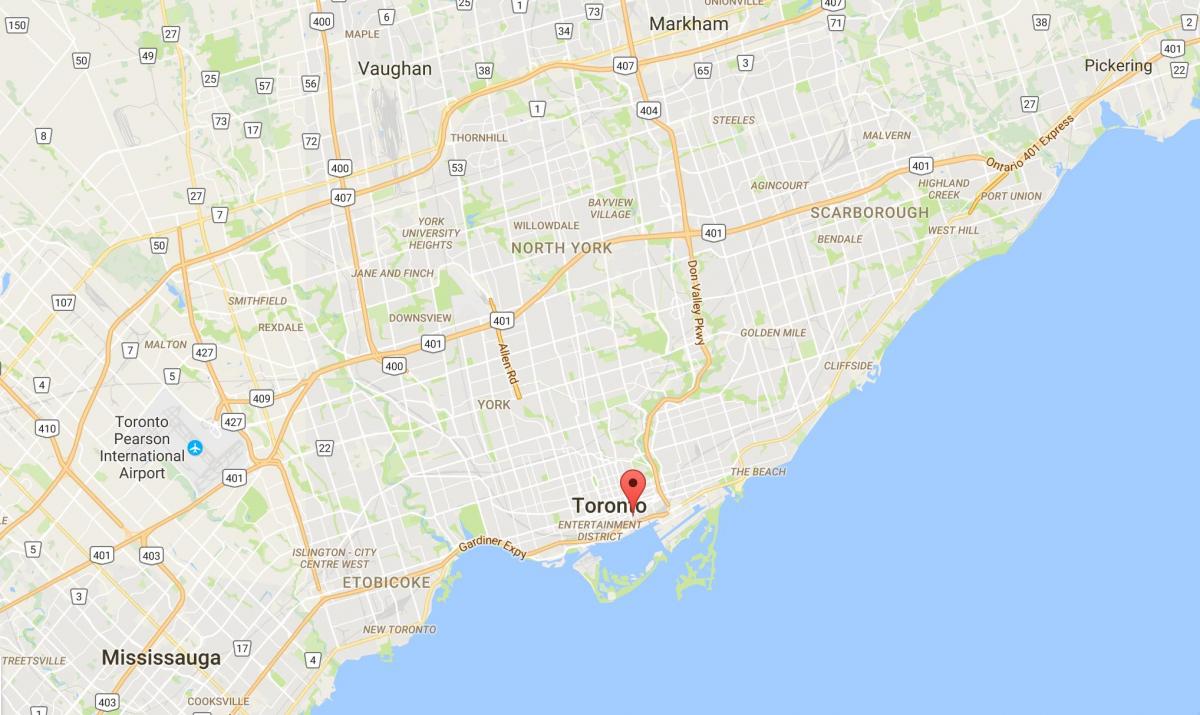 Карте Святого Лаврентия район Торонто