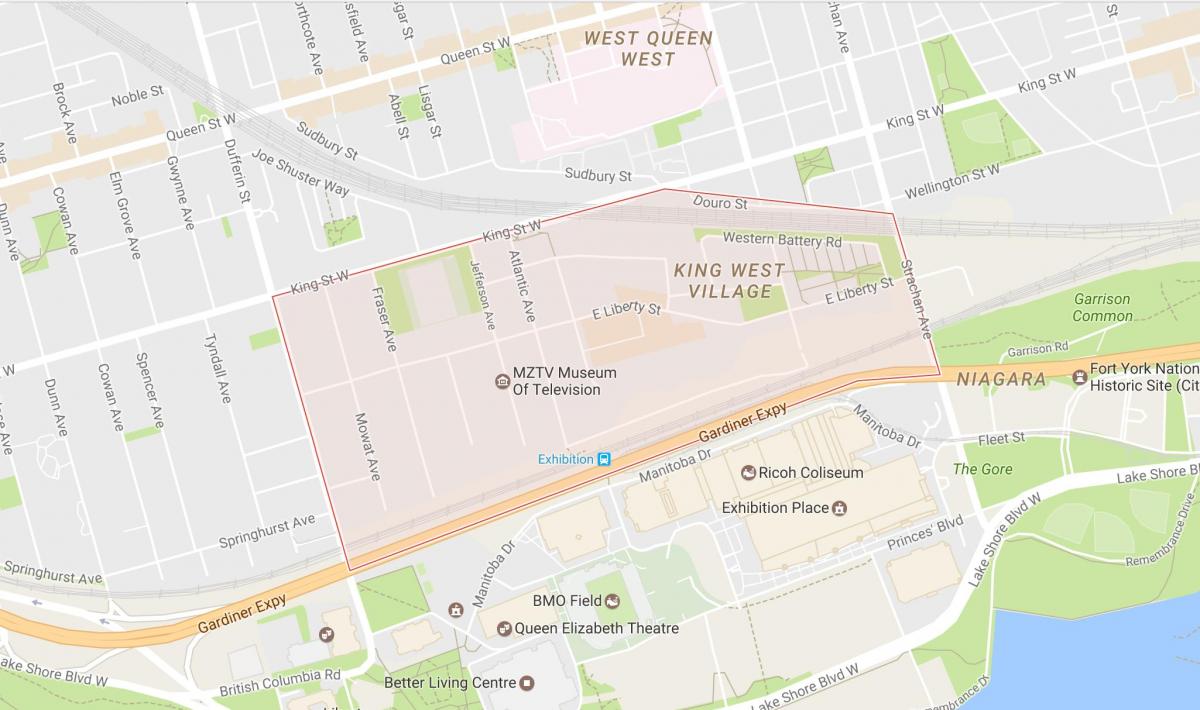 Карта свободы деревне районе Торонто