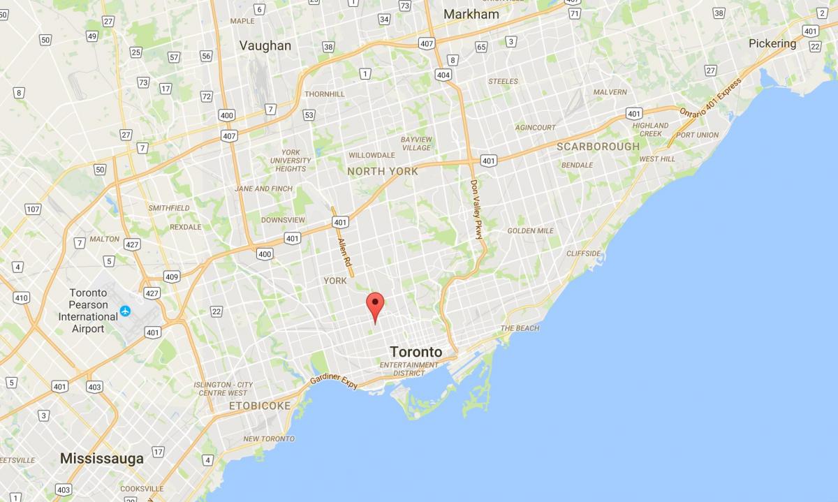 Карта Ситон районе Торонто