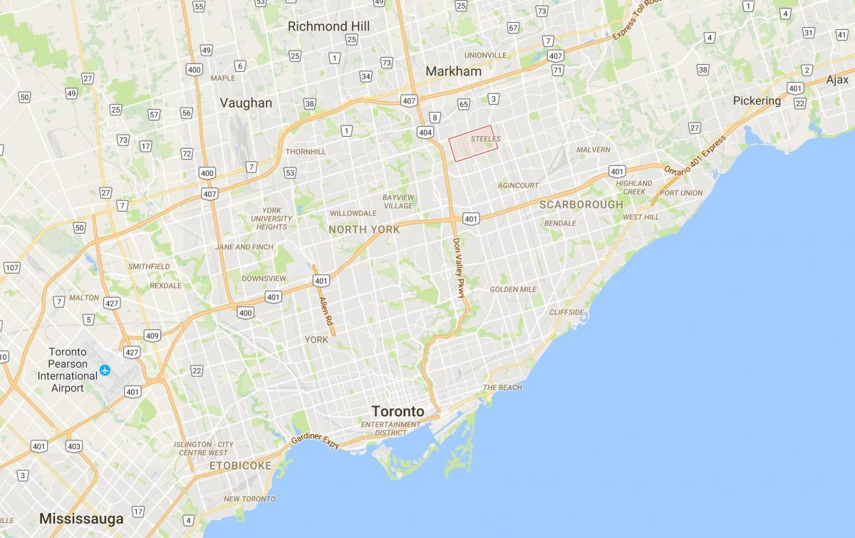 Карта Стилс район Торонто