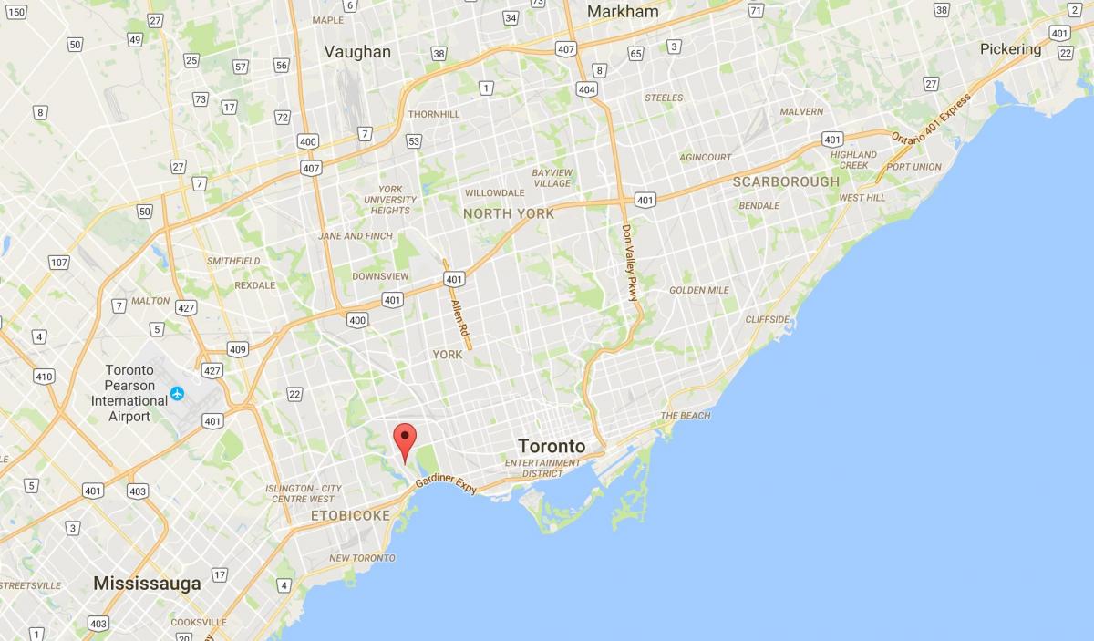 Карта Суонси район Торонто