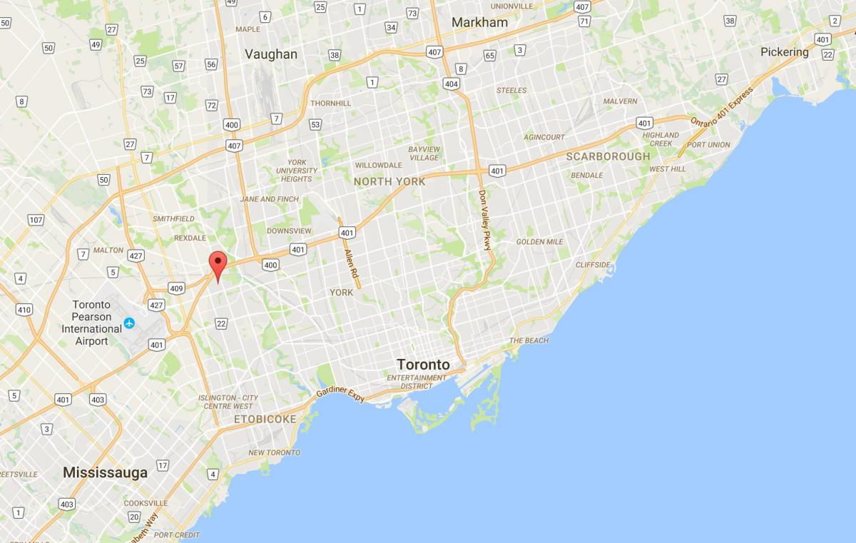 Карту в kingsview районе Торонто