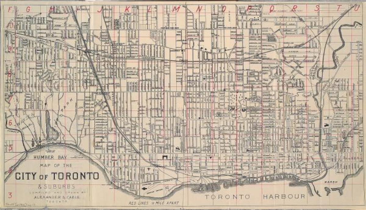 Карта Торонто 1902