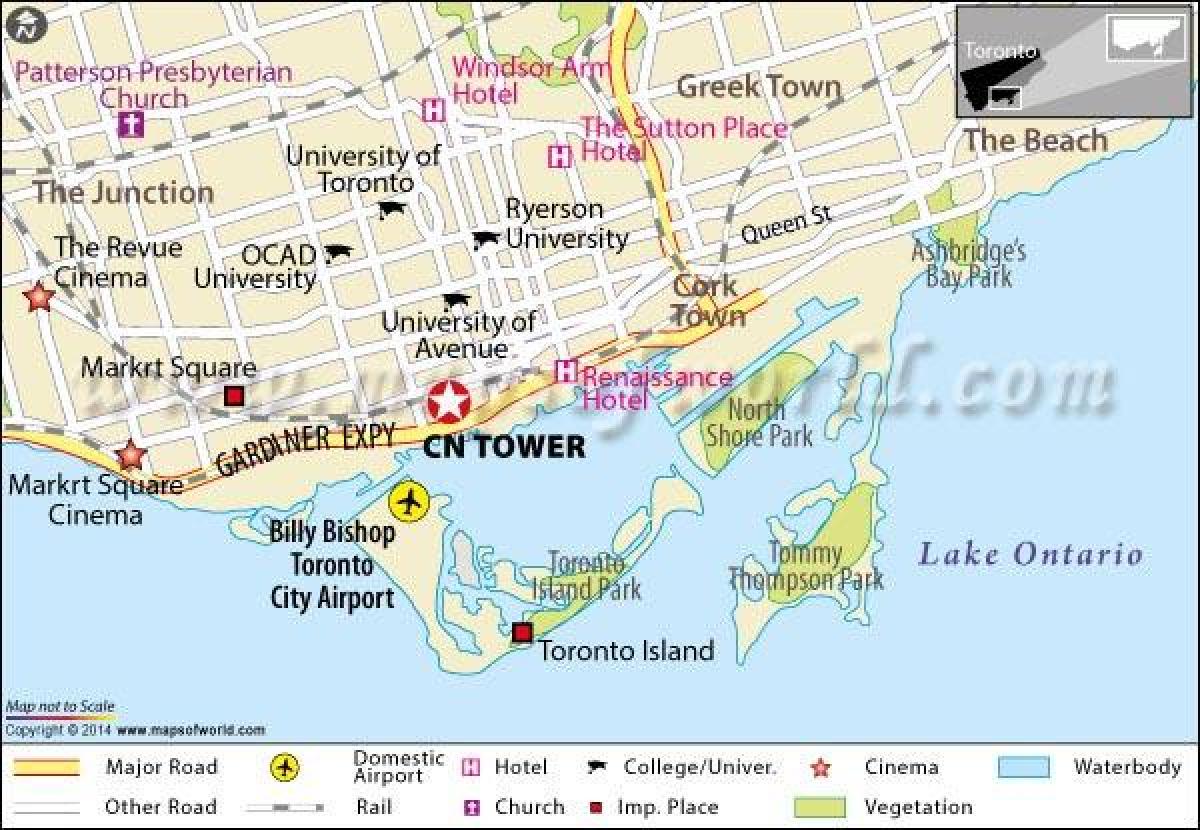 Карта Торонто Торонто