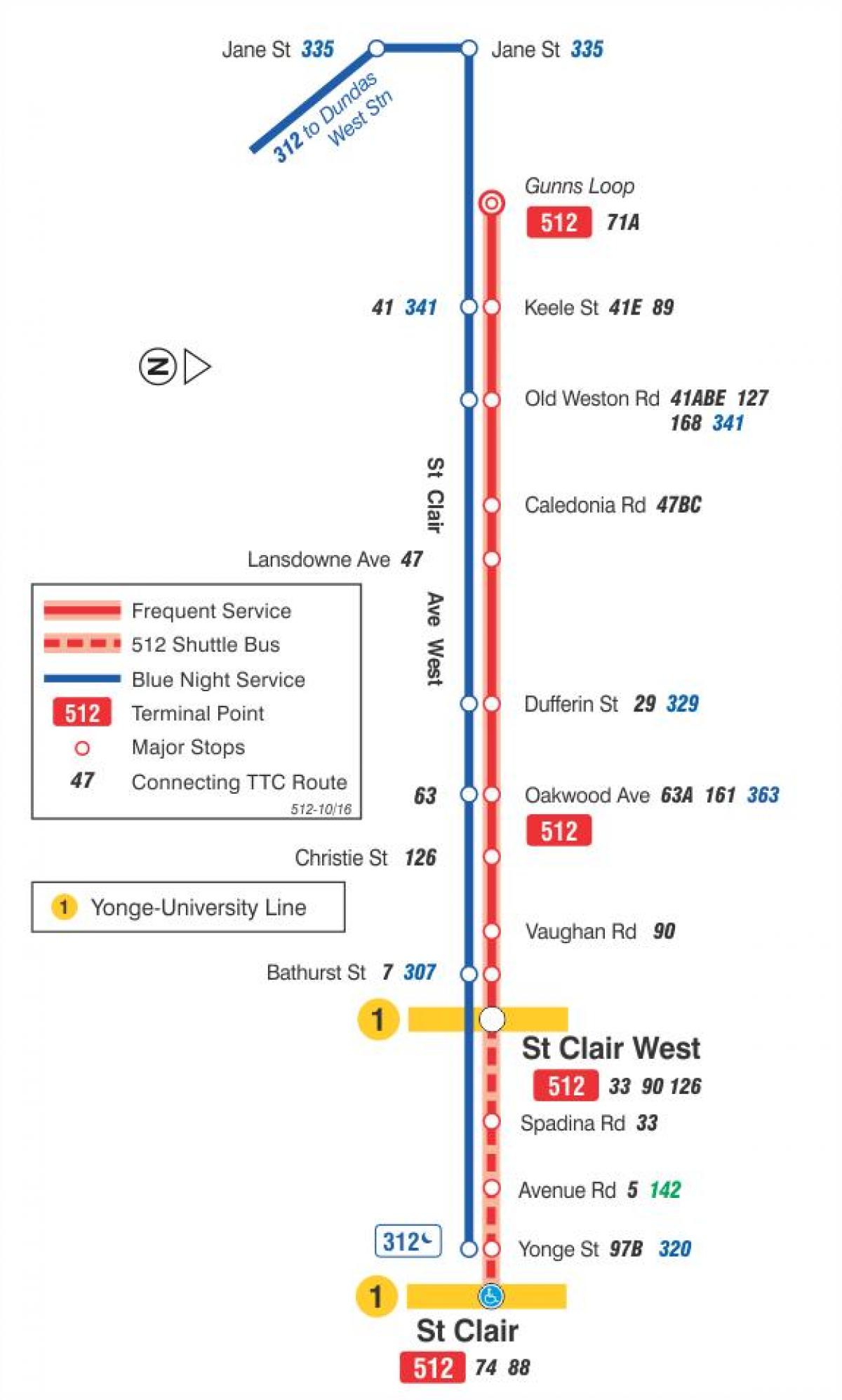 Карта линий трамвая Санкт-512 Клер