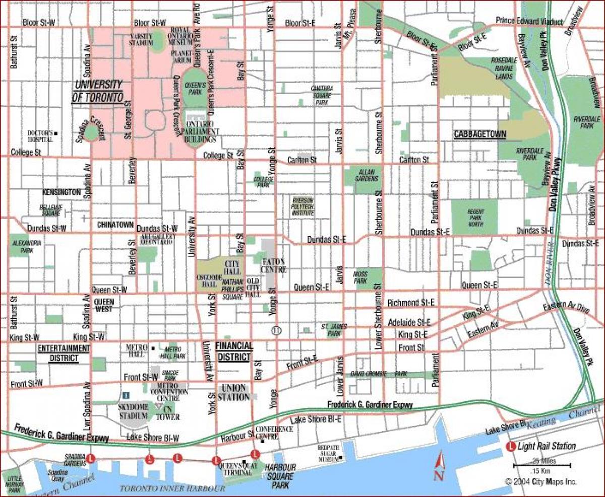 Карта Университет Торонто Канада