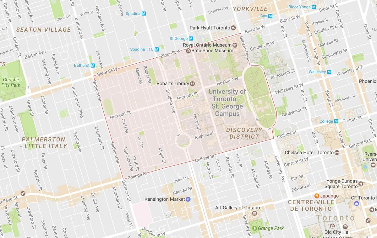 Карта университета Торонто