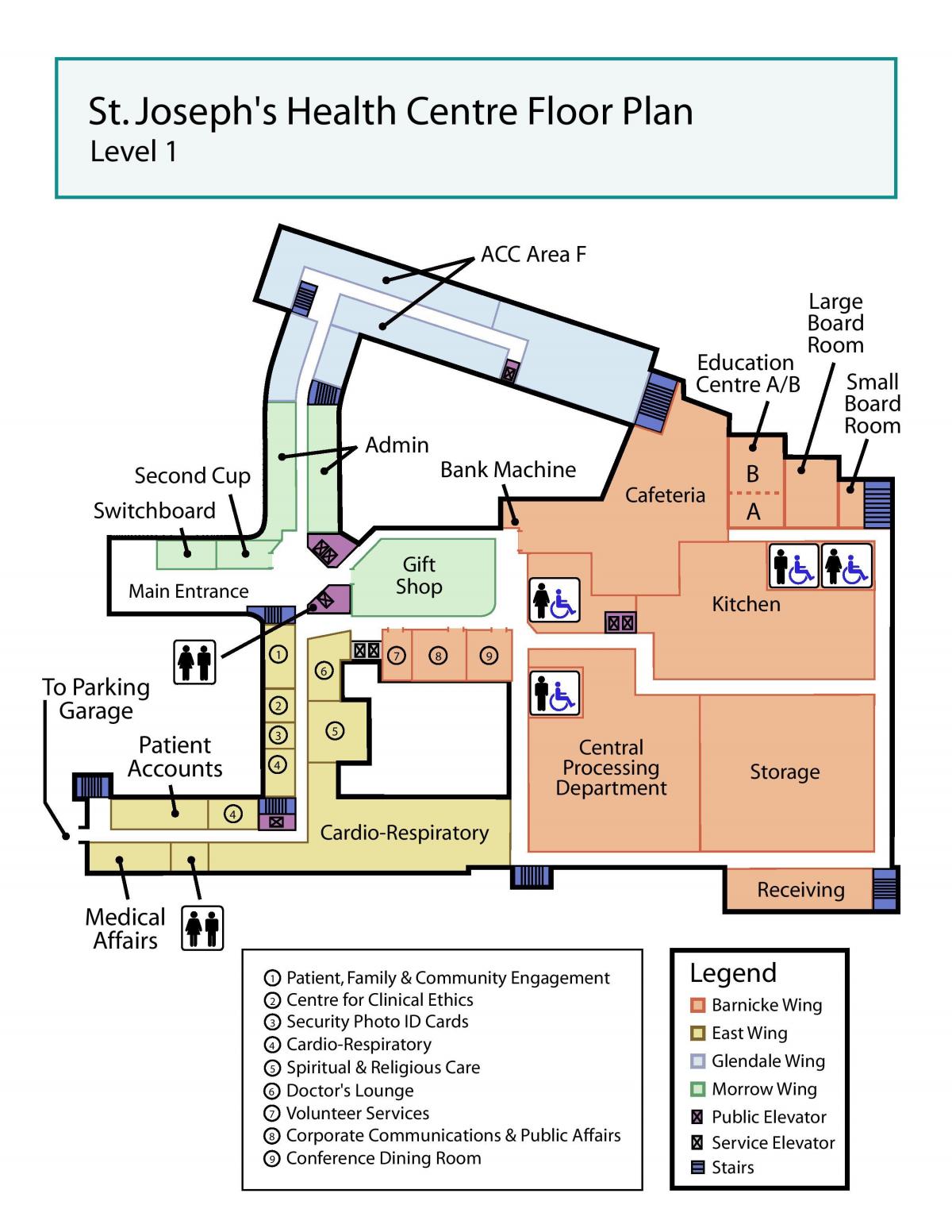 Карту медицинском центре Святого Иосифа в Торонто 1