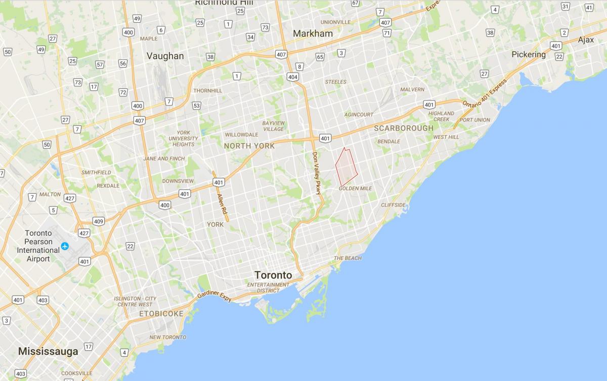 Карта Уэксфорд район Торонто