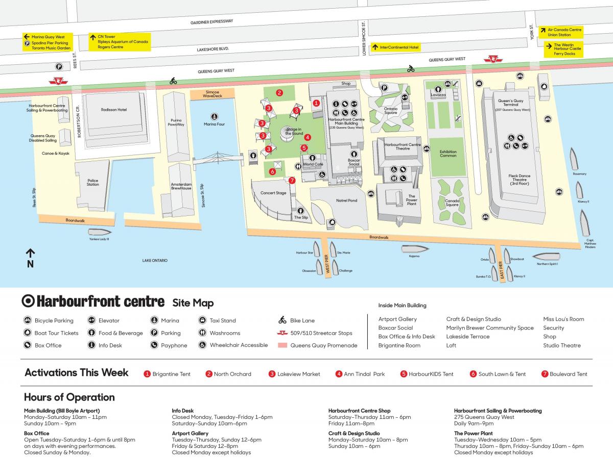 Карта Харборфронт-центр парковка