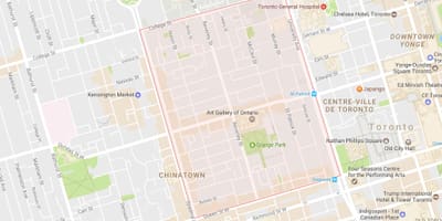 Карта Грейндж Парк Торонто